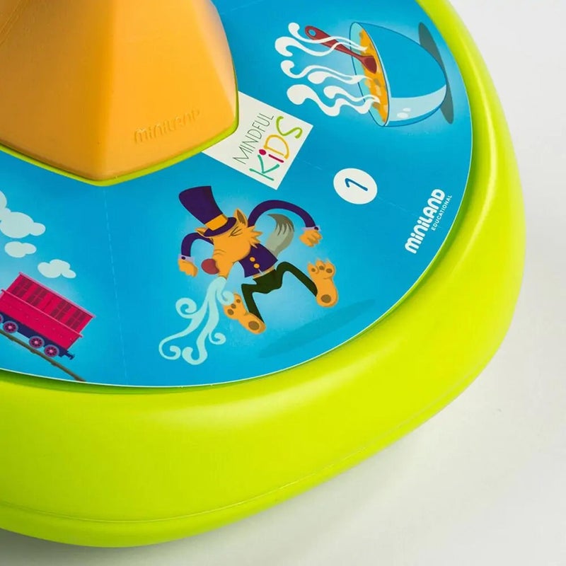 Miniland Educational - Mindful Kids Spinning Top Learning Game, Orange/Yellow - Image 2